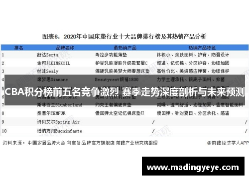 CBA积分榜前五名竞争激烈 赛季走势深度剖析与未来预测